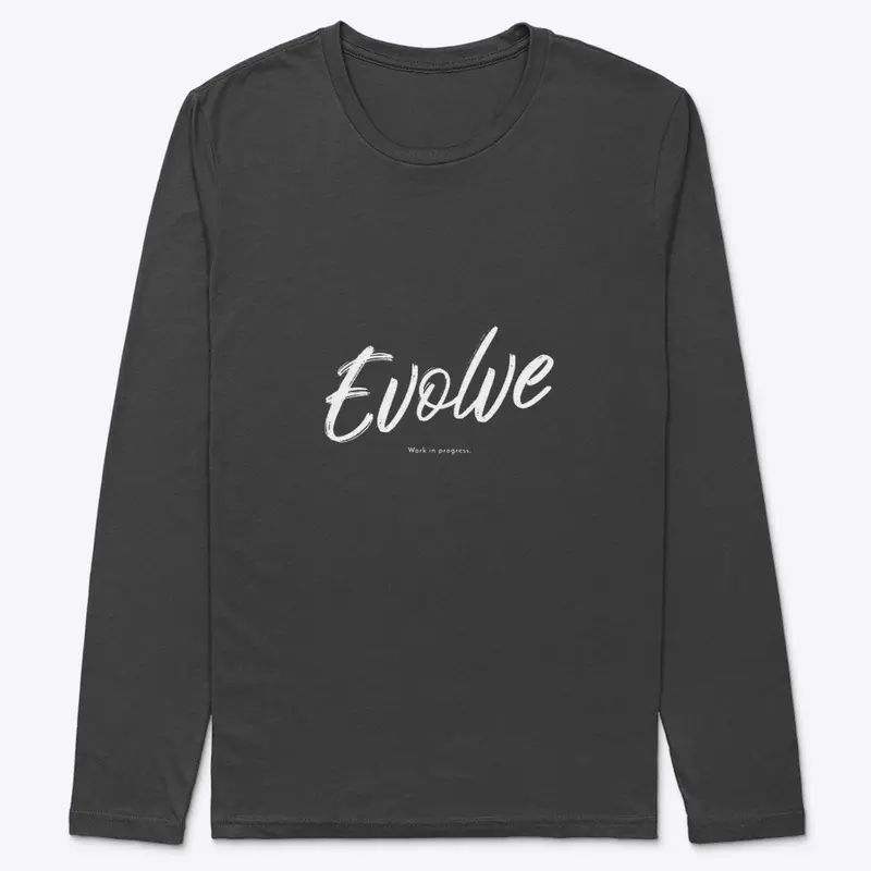 Evolve work in progress apparel.