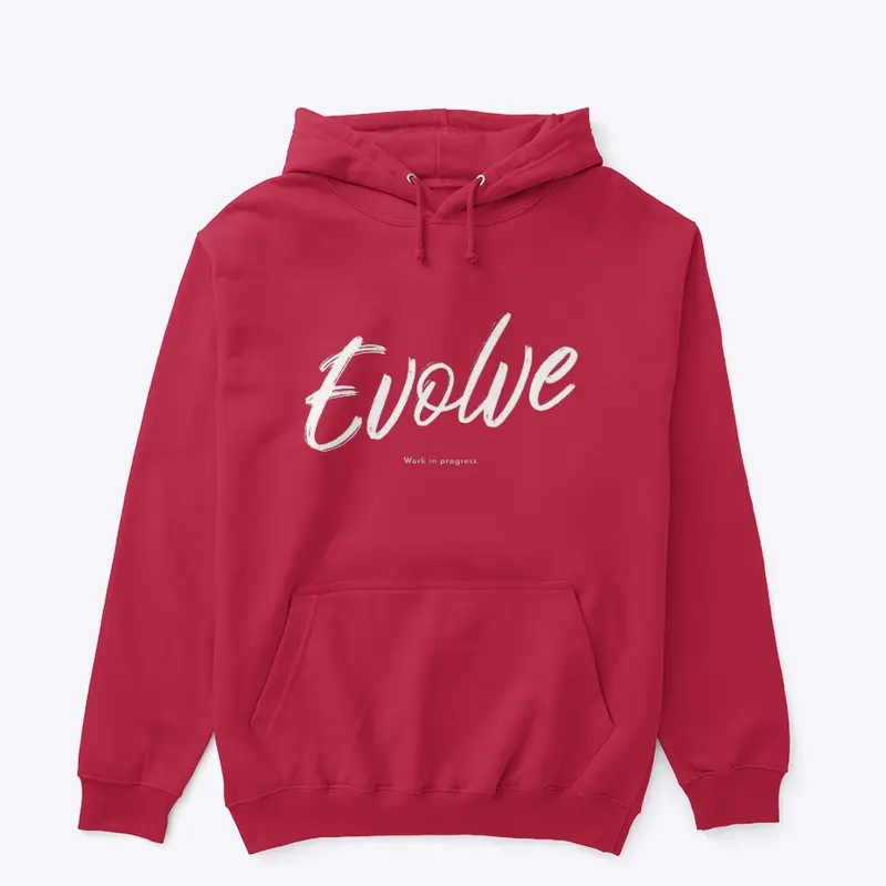 Evolve work in progress apparel.